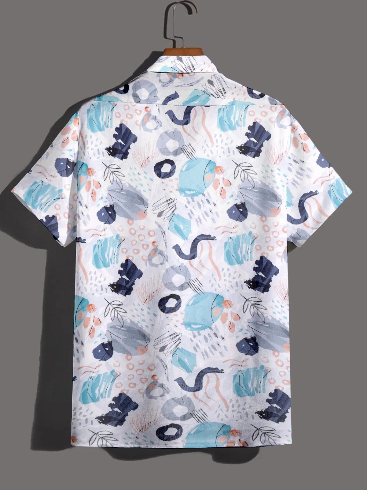 Abstract Print Half Sleeve Shirt