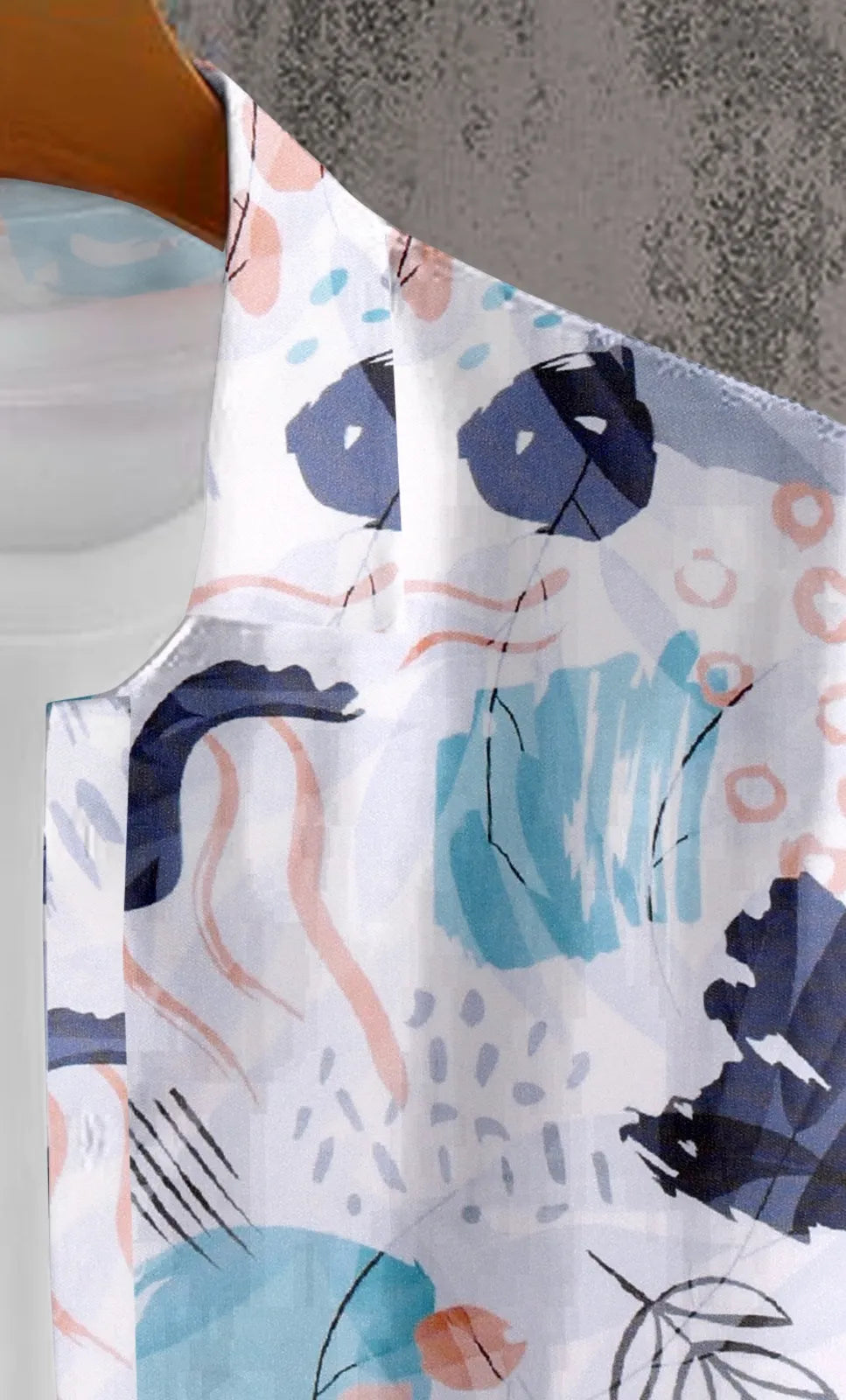 Abstract Print Half Sleeve Shirt
