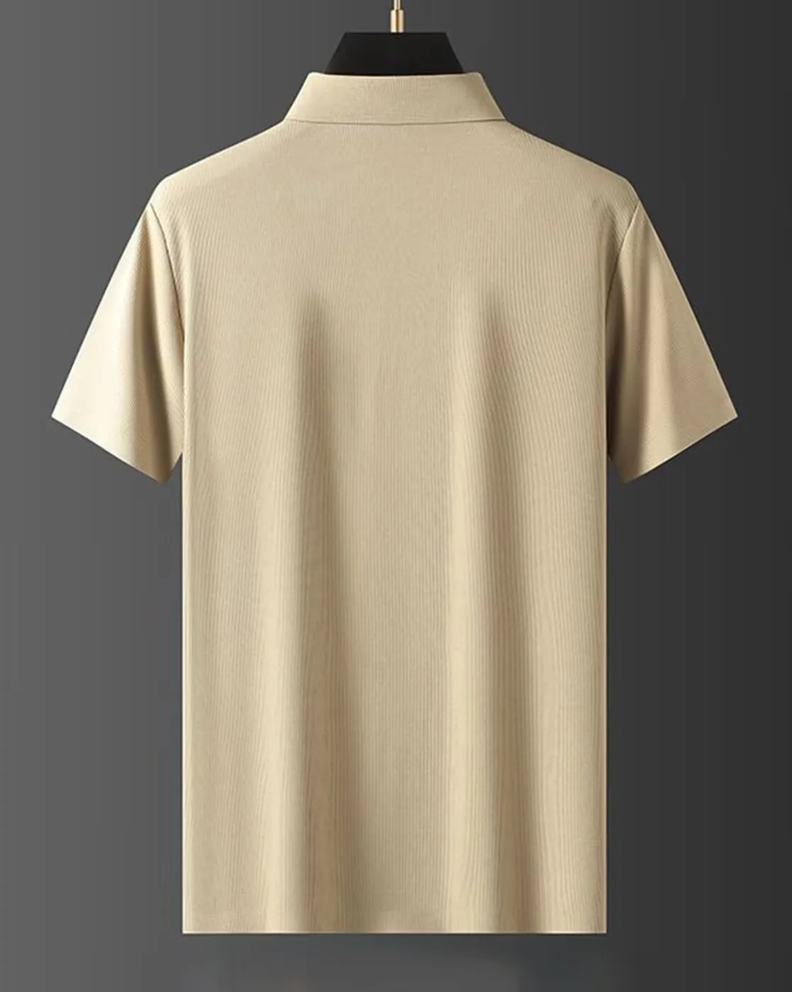 Embroidered Polo T-Shirt – Beige